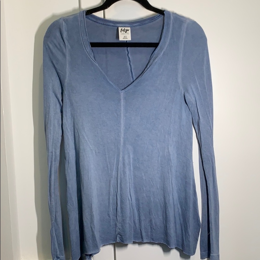 Blue flowy long sleeve!